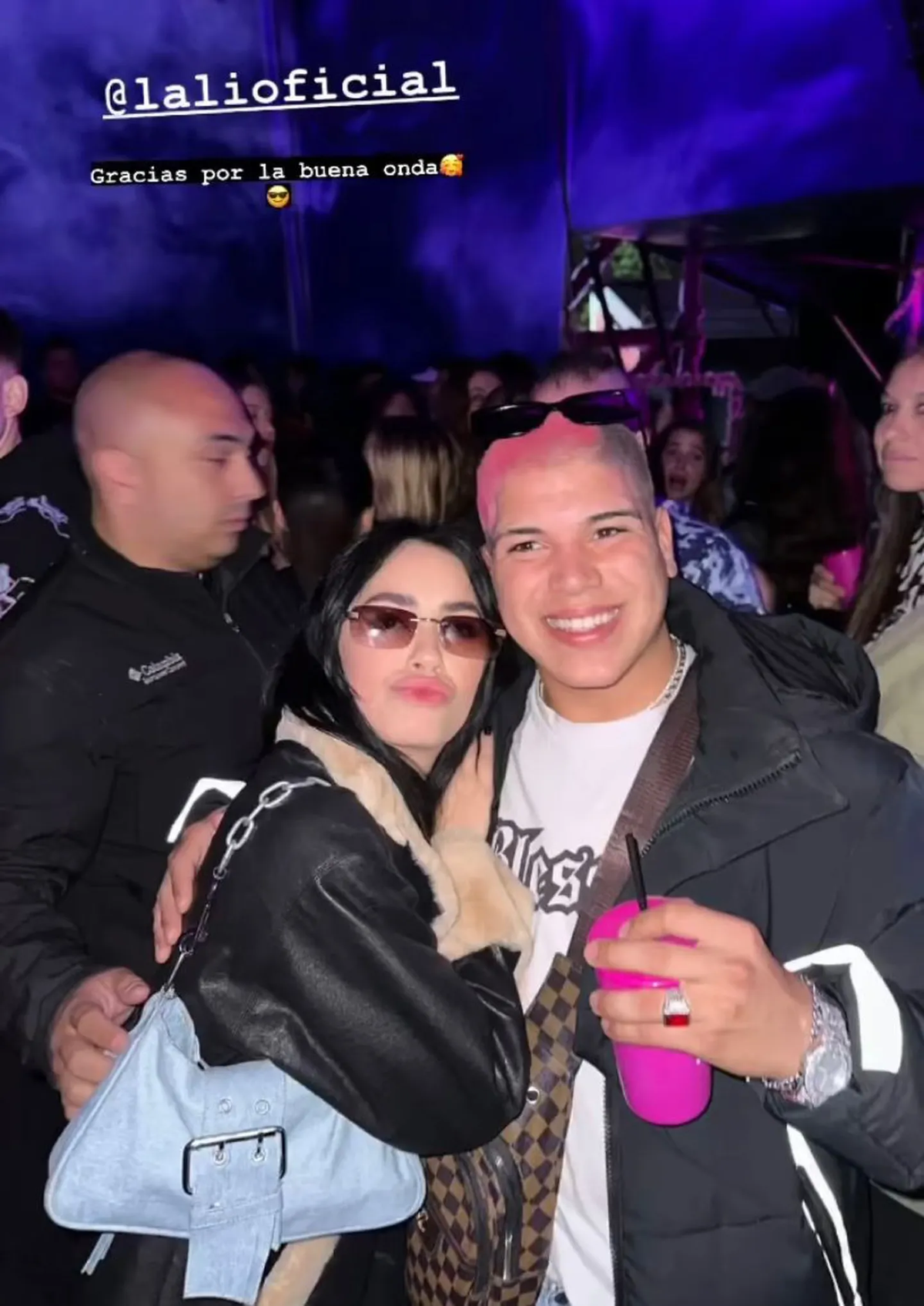 Thiago Medina se sacó una foto con Lali. (Foto: Instagram/@thi4go_km).