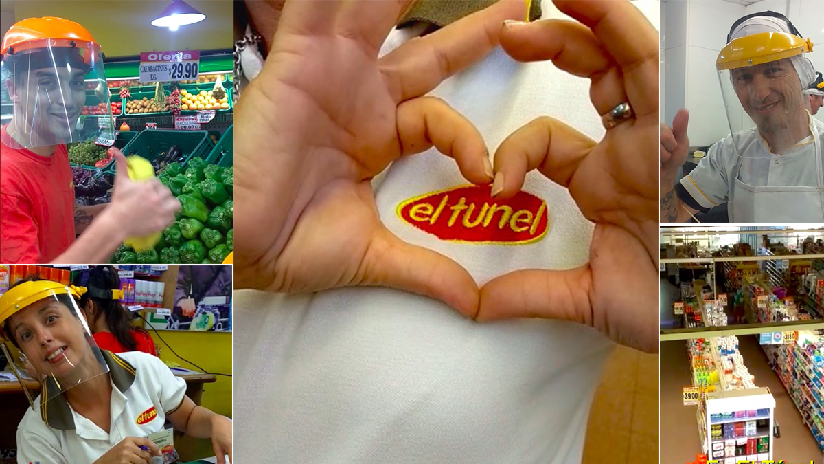 El video interno que realizaron los integrantes de El T&uacute;nel Supermercados para contar el protocolo de higiene y seguridad que implementaron.