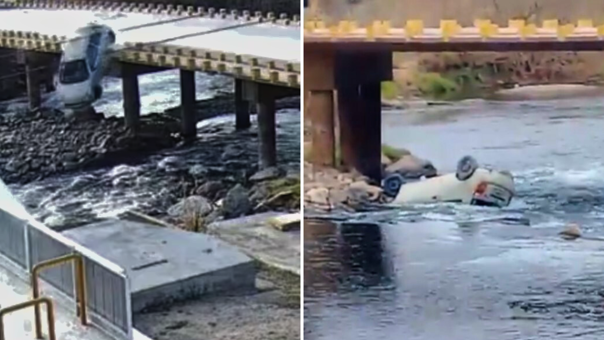 Una mujer perdió el control de su auto y cayó a un río en Córdoba.