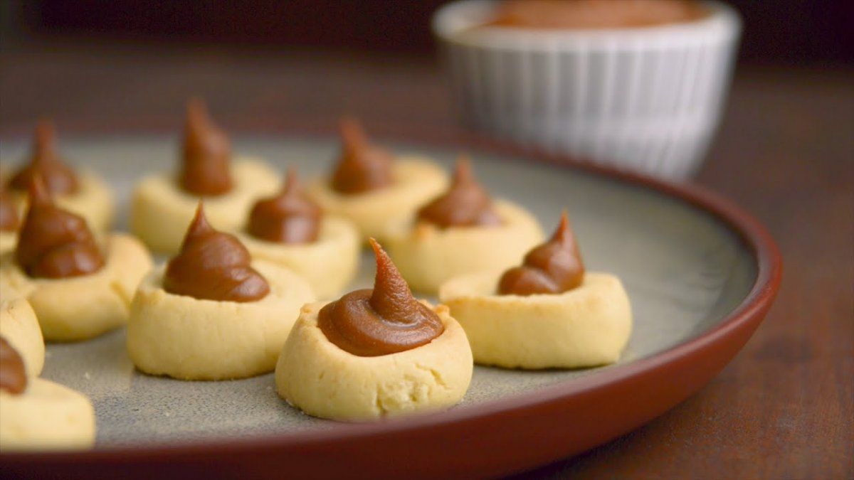 Masitas pepas de dulce de leche