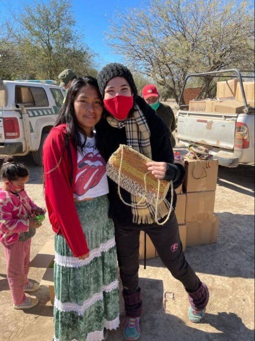 Andrea Rincón viajó al norte junto a la Fundación SIPAS.