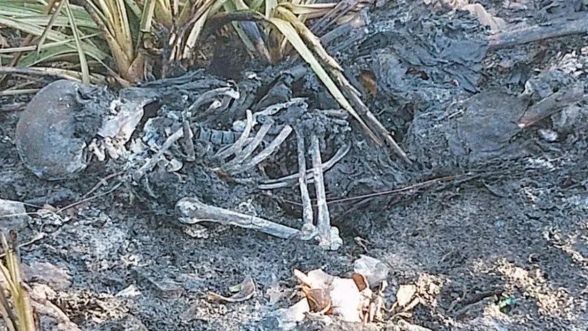 El hallazgo se produjo ayer en un sector descampado a orillas del río