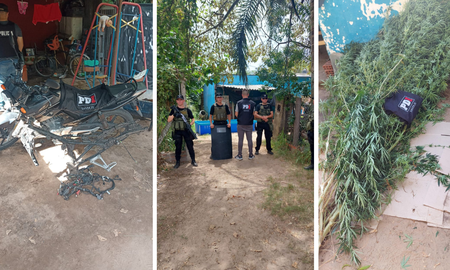 .El operativo policial se realizó en una vivienda de Colastiné .El operativo policial se realizó en una vivienda de Colastiné