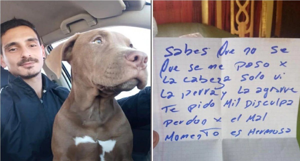 Le robaron su perrita y se la devolvieron con una nota: No sé qué se me cruzó por la cabeza