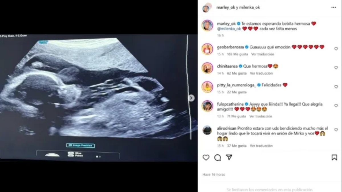 Marley espera la llegada de su segunda hija, Milenka. Marley espera la llegada de su segunda hija, Milenka.