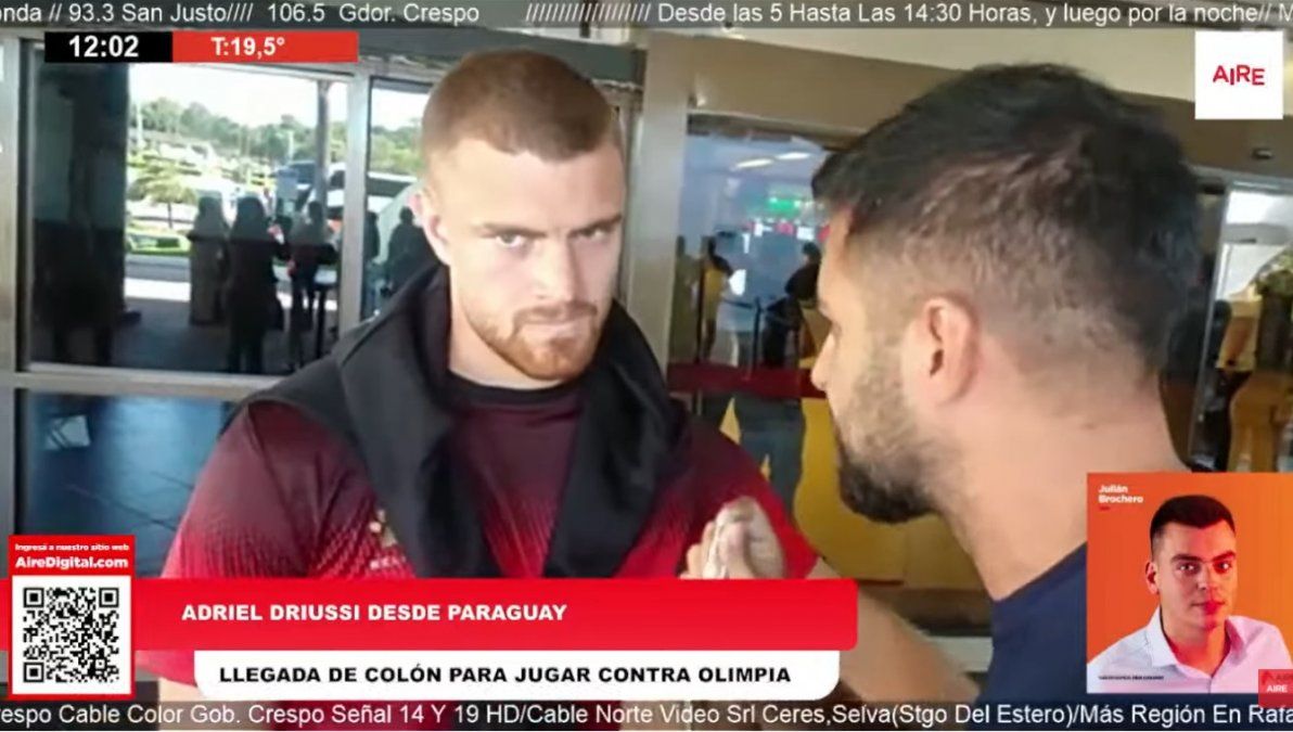 El plantel del Club Atlético Colón llegó a Paraguay para visitar este jueves a Olimpia por la Copa Conmebol Libertadores.