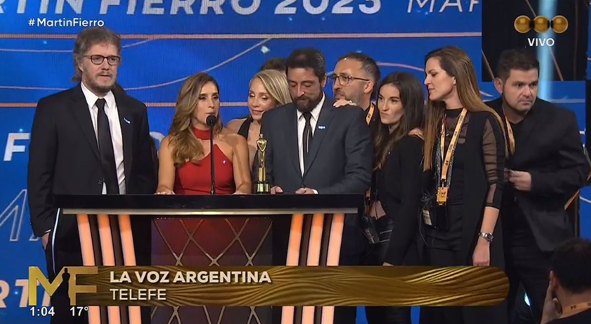 La Sole Pastorutti recibió el Martín Fierro de La Voz Argentina.