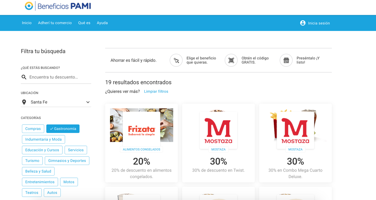 categoría “gastronomía”