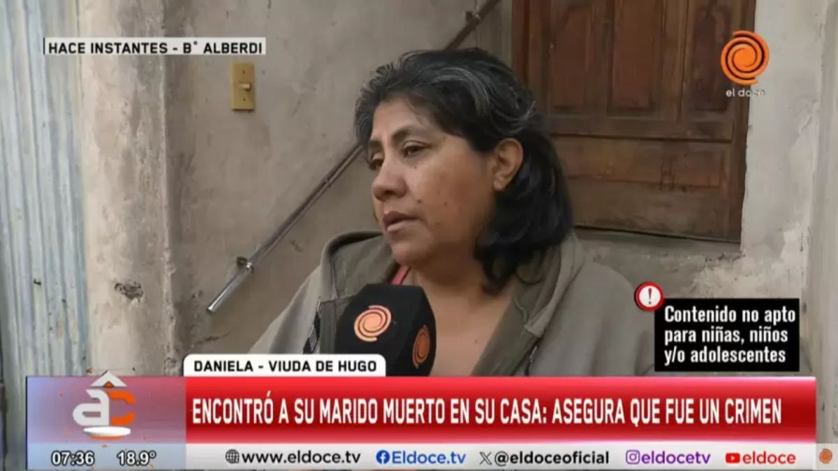 Daniela, la esposa de la víctima de 61 años. Daniela, la esposa de la víctima de 61 años.
