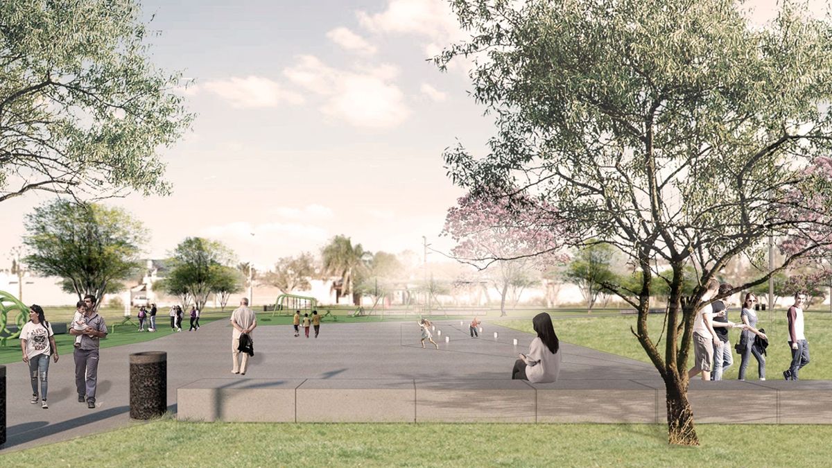 Las tareas que se licitaron para la concreción de estas dos plazas, consisten en la adecuación de niveles, terraplenamiento y relleno de los lotes con el objetivo de asegurar que no se inunden.