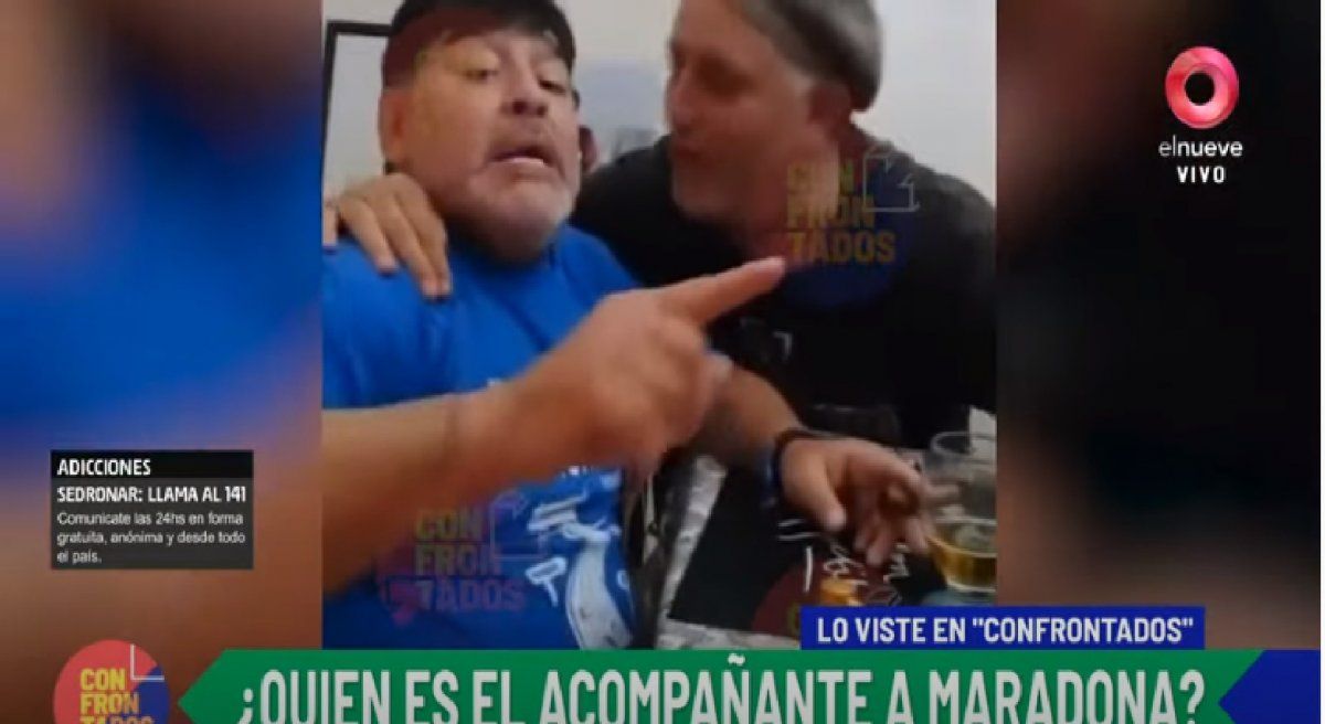 Se filtró un video de Diego Maradona días antes de la operación donde se lo ve a los gritos
