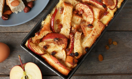 Budín de pan y manzanas: la receta fácil de Jimena Monteverde para sorprender a la familia Budín de pan y manzanas: la receta fácil de Jimena Monteverde para sorprender a la familia