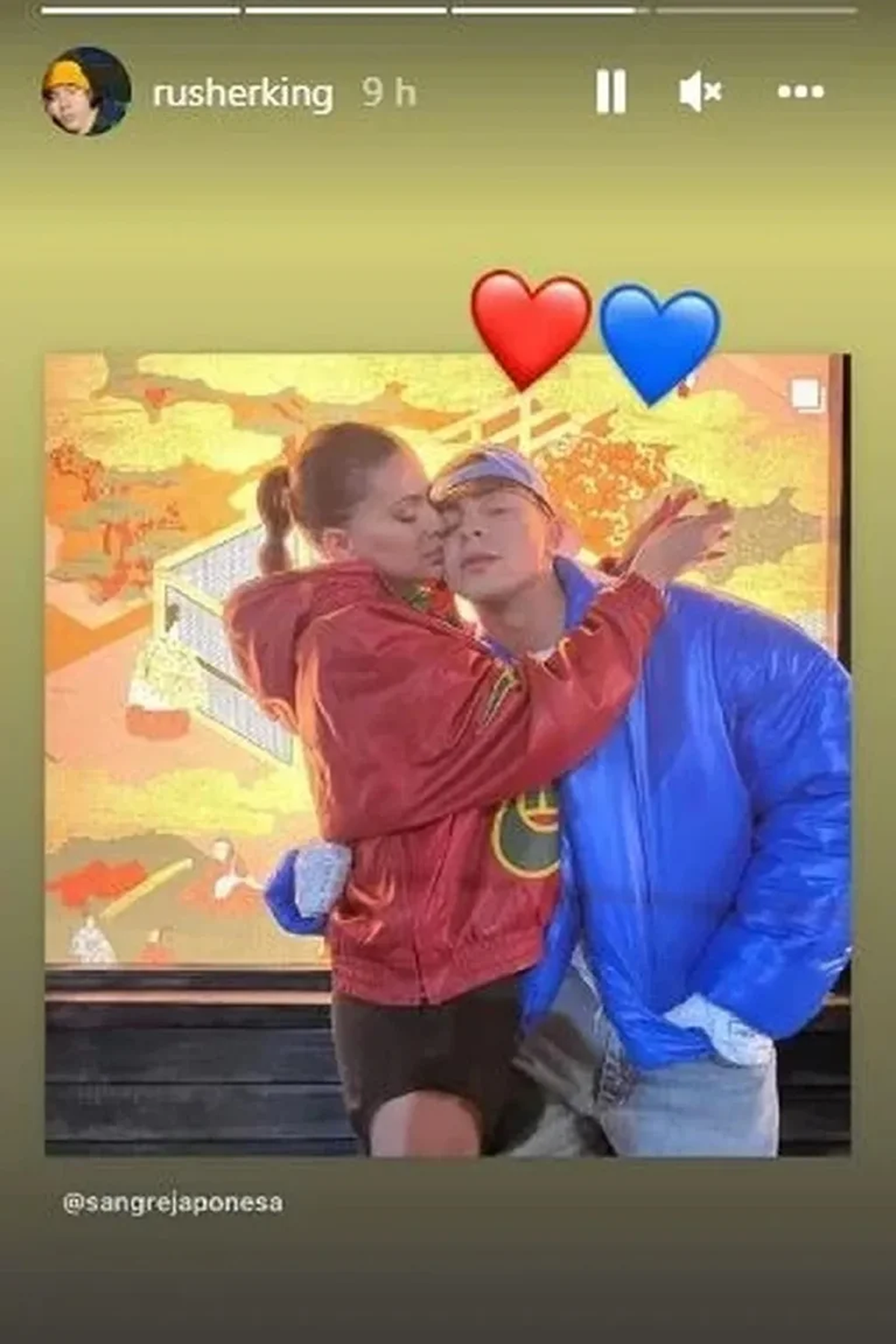 La China Suárez y Rusherking, super enamorados.