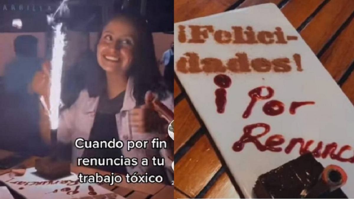 El video a la celebración por la renuncia al trabajo tiene más de 460 mil me gusta y más de 3570 comentarios.