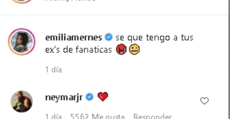 Emilia Mernes y Neymar aumentan los rumores de romance. 