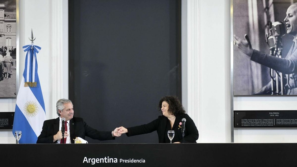 El presidente Alberto Fernández encabezó esta tarde