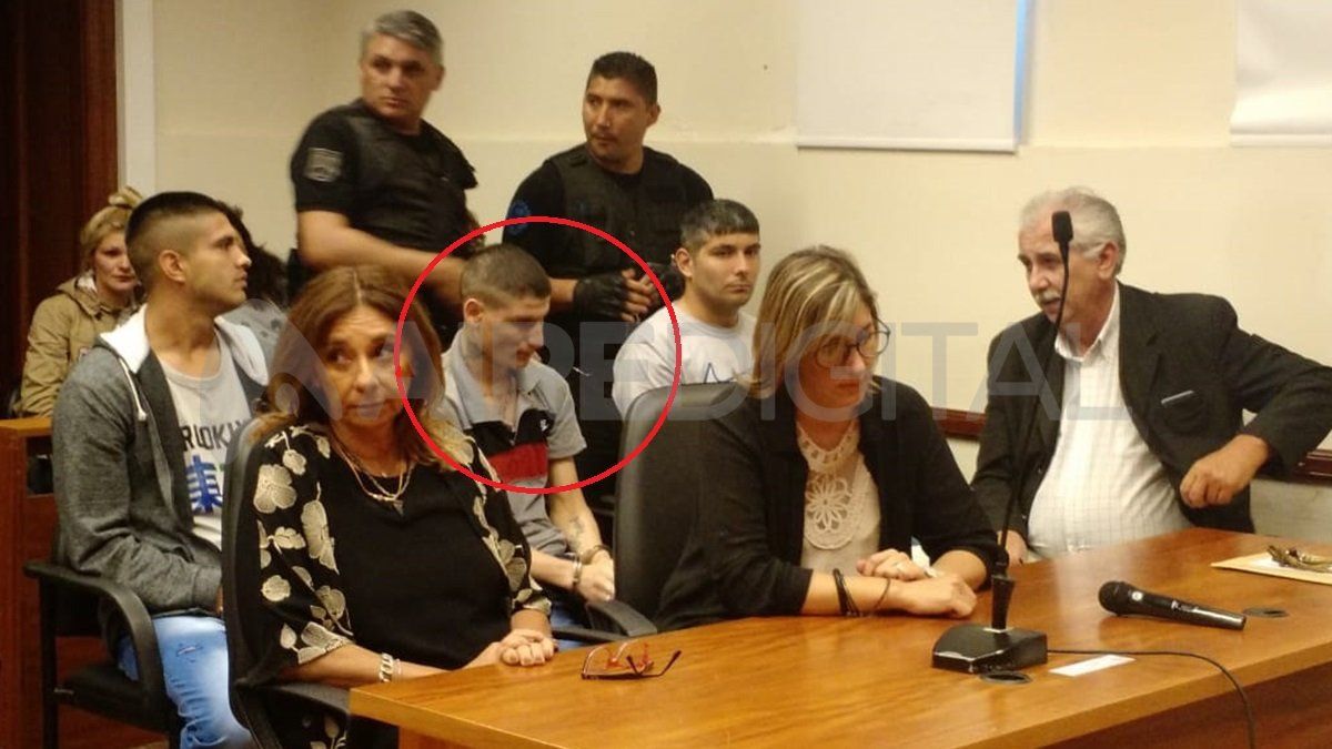Germancito, durante el juicio por la muerte de Iván Albarengo.