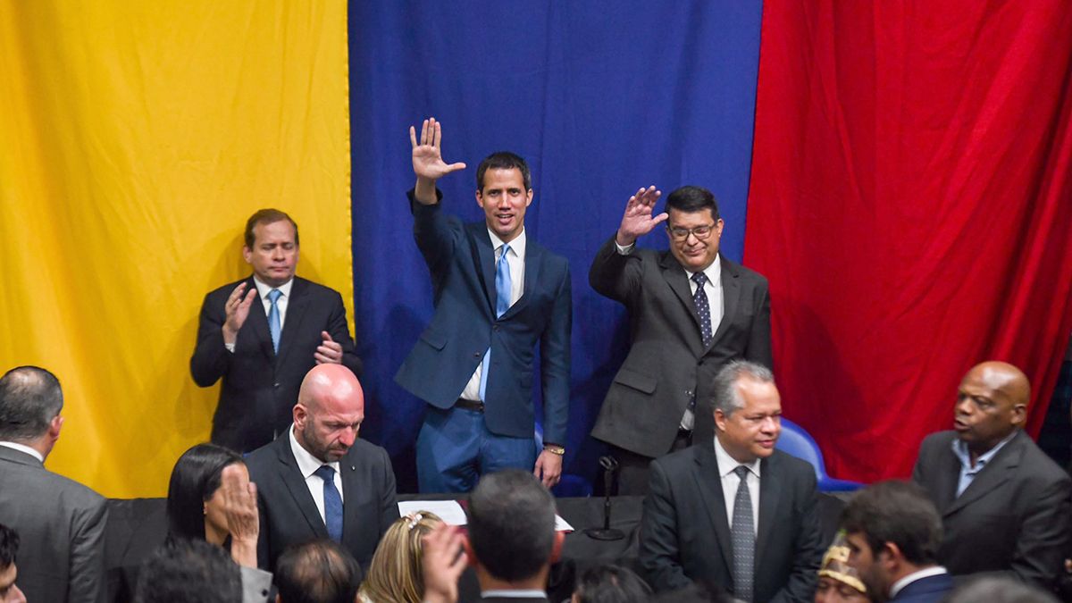 Juan Guaid&oacute; no puedo entrar al debate legislativo en el que Parra fue electo&nbsp;y