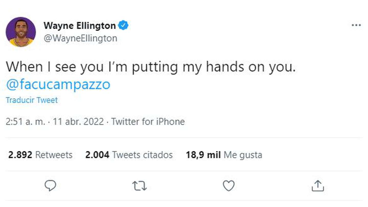 La amenaza de Ellington a Campazzo: