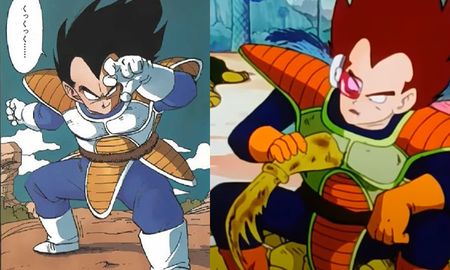 Fue vista por primera y última vez en el episodio 11 de Dragon Ball Z, y aunque con este outfit Vegeta conservó su característica armadura saiyajin, ésta se nos mostró con un color muy diferente al que posteriormente asignó Toriyama. Fue vista por primera y última vez en el episodio 11 de Dragon Ball Z, y aunque con este outfit Vegeta conservó su característica armadura saiyajin, ésta se nos mostró con un color muy diferente al que posteriormente asignó Toriyama.