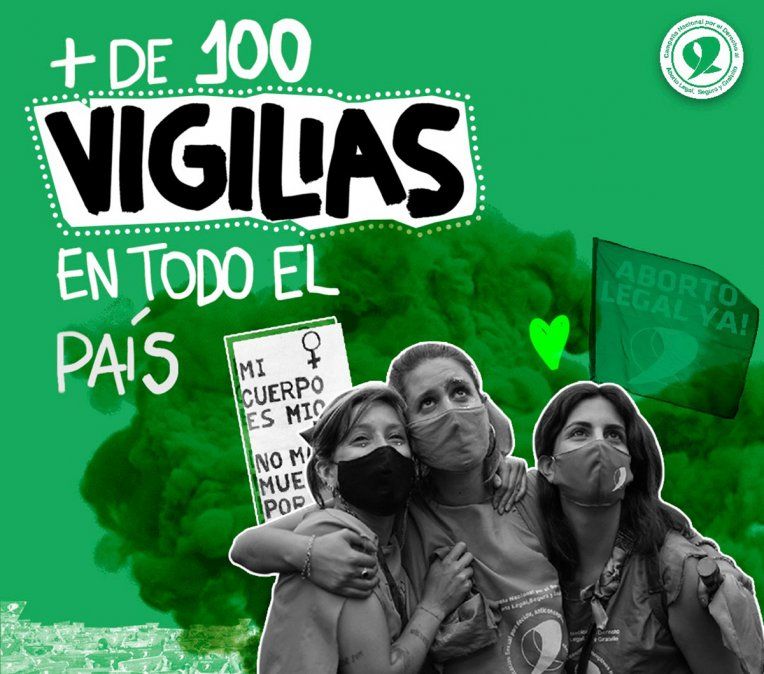 Este martes habrá más de 100 vigilias en todo el país.&nbsp;