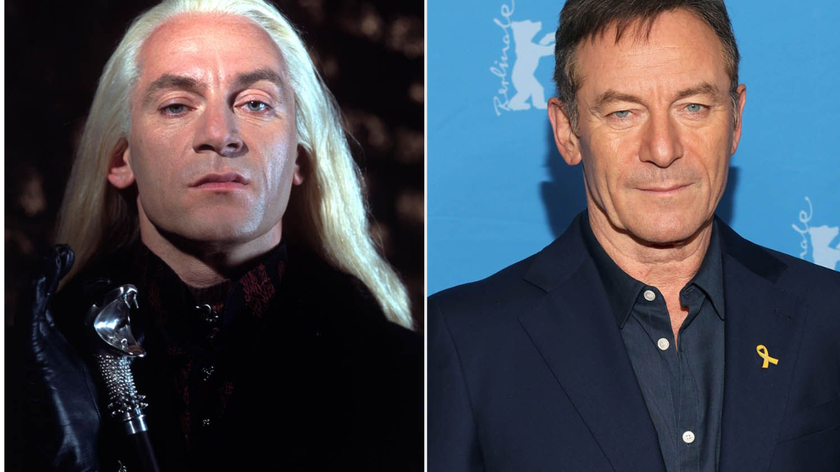 Jason Isaacs como Lucius Malfoy en Harry Potter. Jason Isaacs como Lucius Malfoy en Harry Potter.