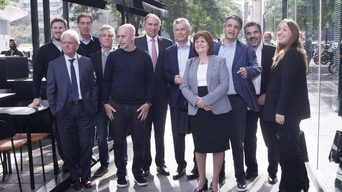 Junto a Mauricio Macri