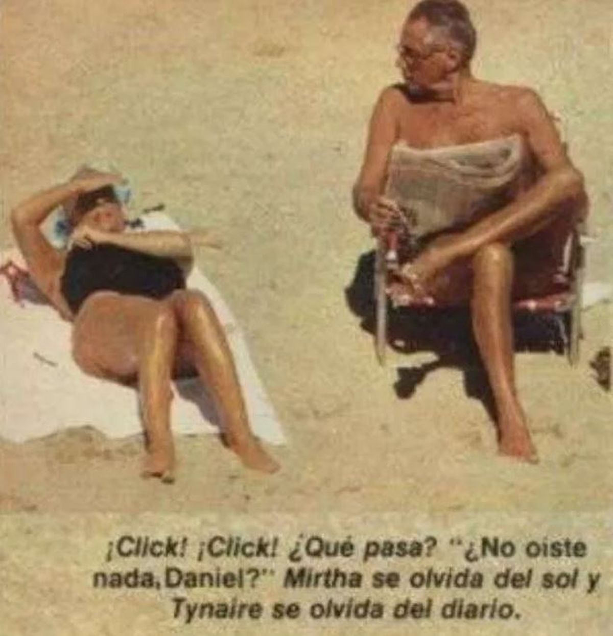 Mirtha Legrand, en traje de baño junto a Daniel Tinayre. Mirtha Legrand, en traje de baño junto a Daniel Tinayre.