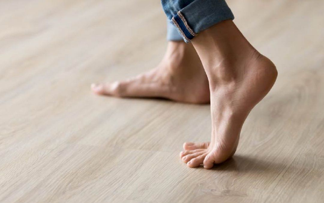 Ejercicios de puntillas y talones