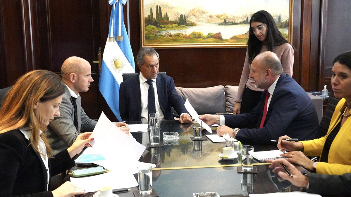 El gobernador Perotti se reunió con el ministro de Desarrollo Productivo, Daniel Scioli
