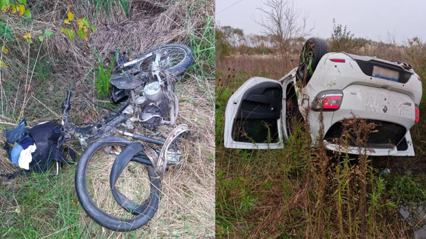 Accidente fatal en La Plata: un conductor alcoholizado perdió el control de su auto y mató a una motociclista.