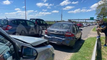 Un choque en la ruta 168 provocó una congestión de tránsito de más de cinco kilómetros