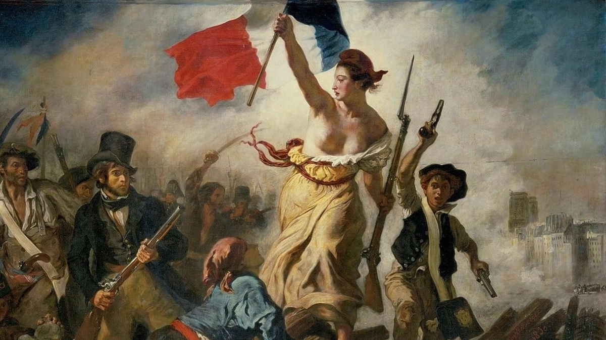 La Libertad Guiando al Pueblo, Delacroix.
