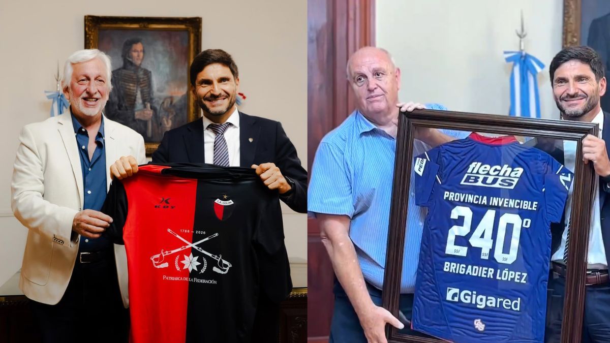 Maximiliano Pullaro recibió a Unión y Colón en homenaje al Brigadier López y fortaleció el vínculo con los clubes.