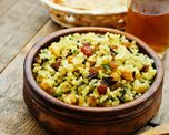 Arroz pilaf hecho en casa.