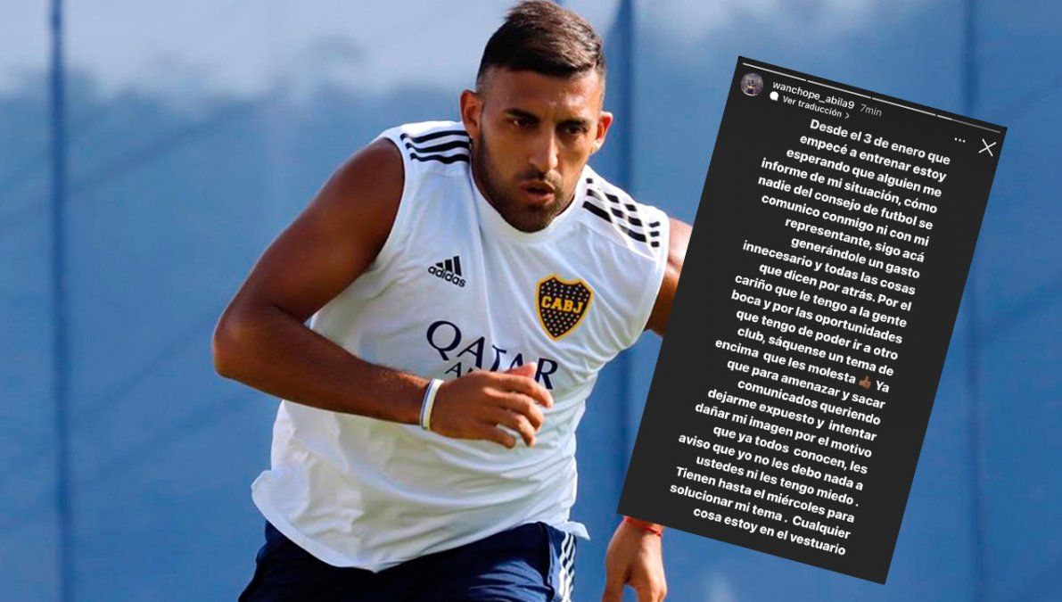 Ramón Wanchope Ábila denunció al Consejo de fútbol de Boca Juniors porque considera que le impiden jugar y presiona para marcharse al Club Atlético Colón.