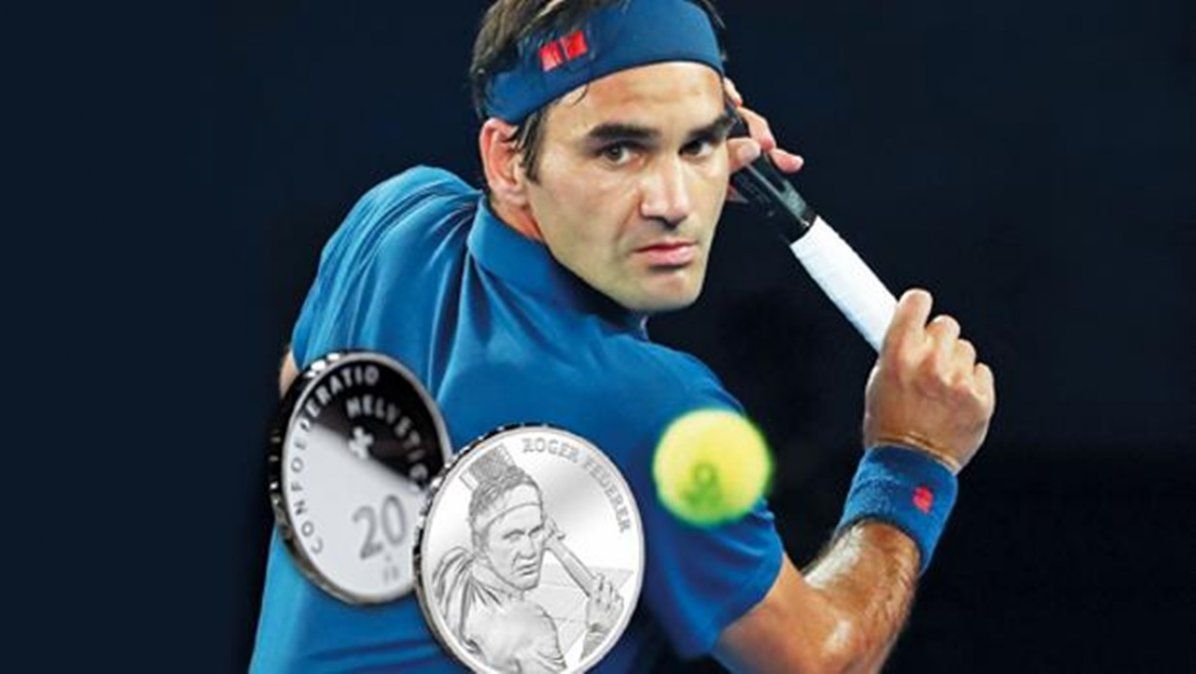 Suiza hará monedas de oro y plata con la imagen de Roger Federer