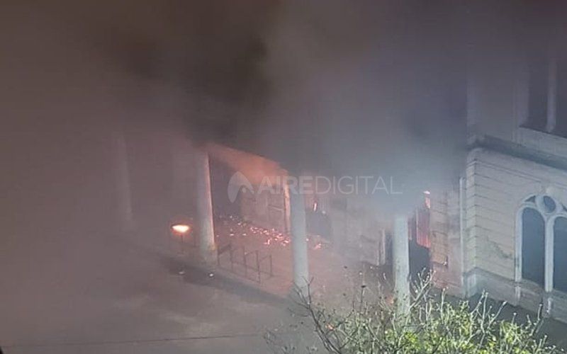 31 de julio del 2019: las llamas ocasionaron importantes daños en la infraestructura 