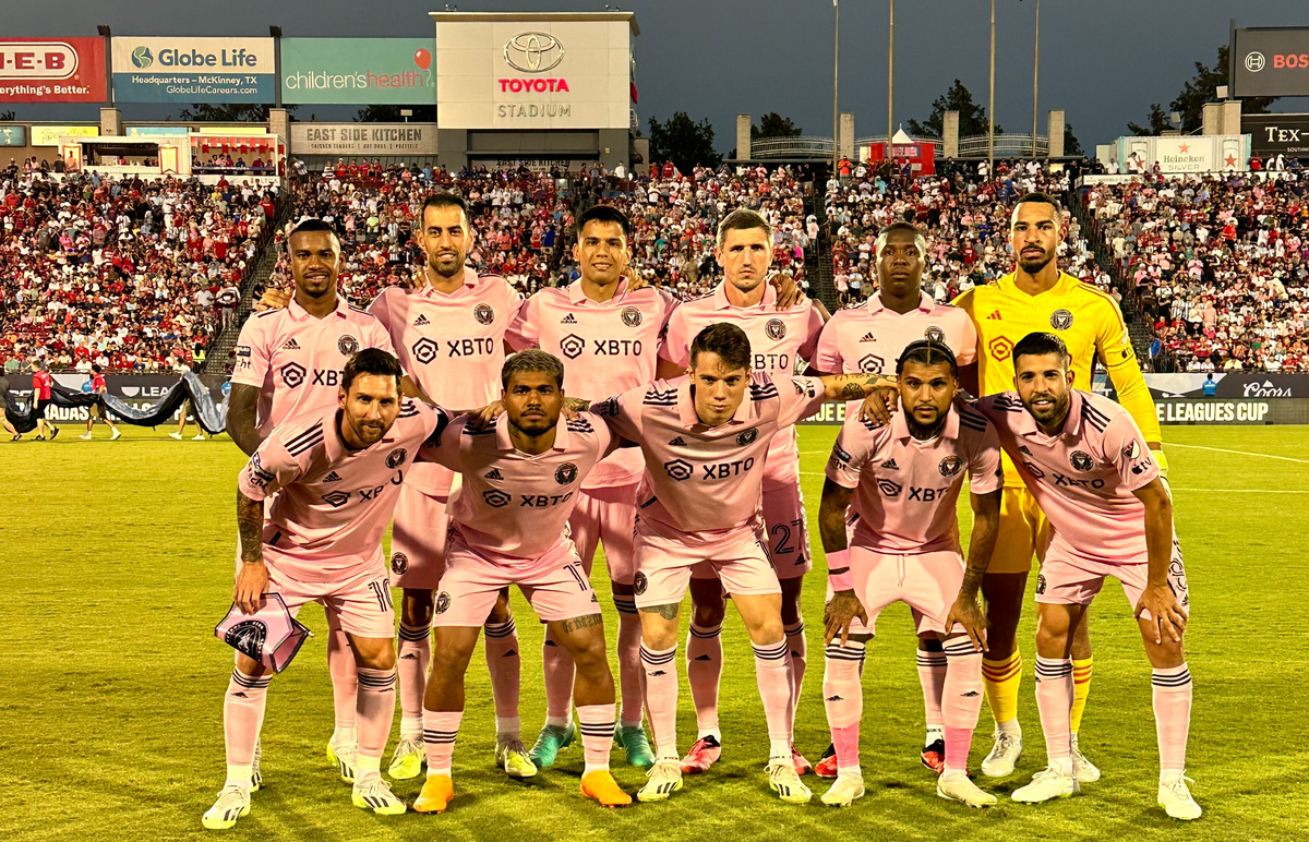 El once titular de Inter Miami ante FC Dallas. El once titular de Inter Miami ante FC Dallas.