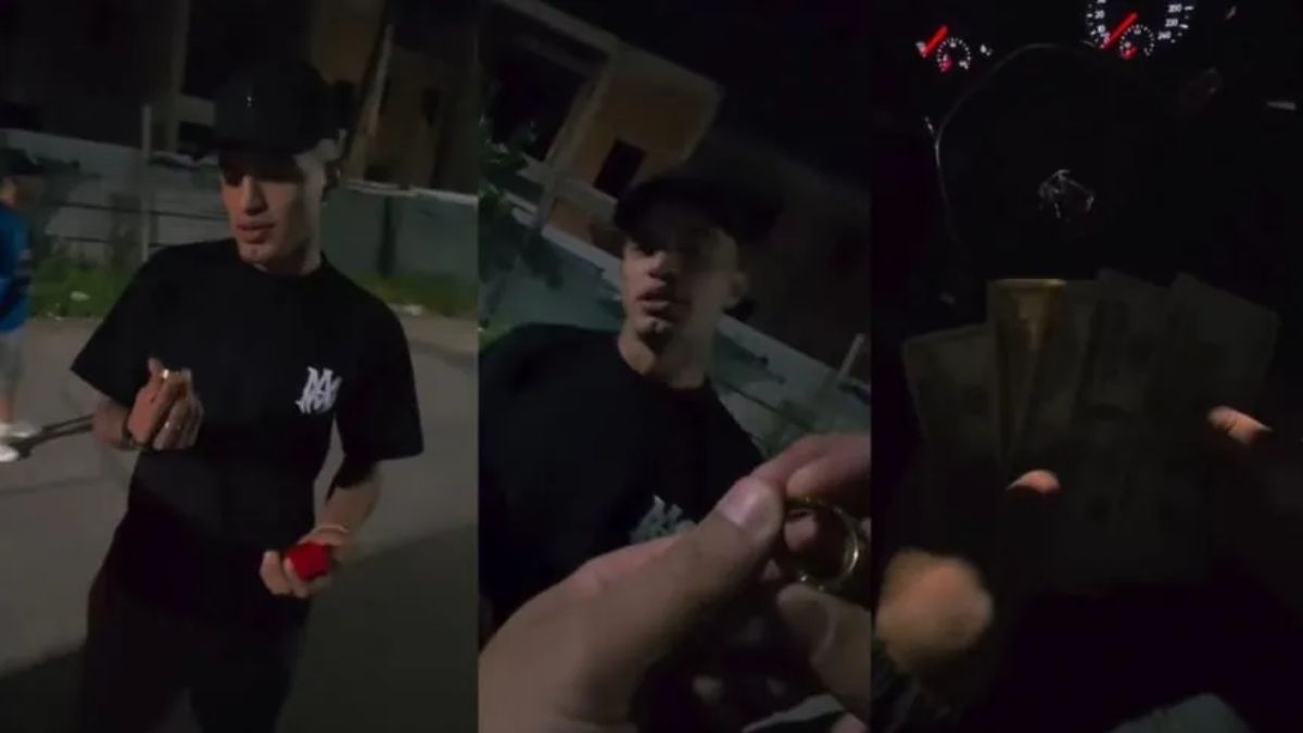 Grabaron a un futbolista vendiendo un anillo de oro en Villa Tranquila