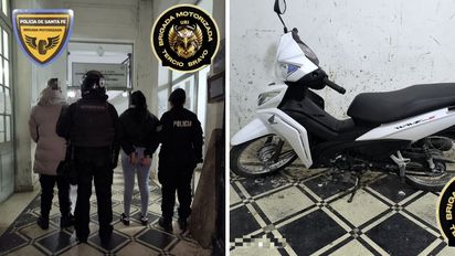 Locura total al volante en Santa Fe: manejaba una moto sin patente, huyó de la policía haciendo zigzag e intentó chocar un patrullero