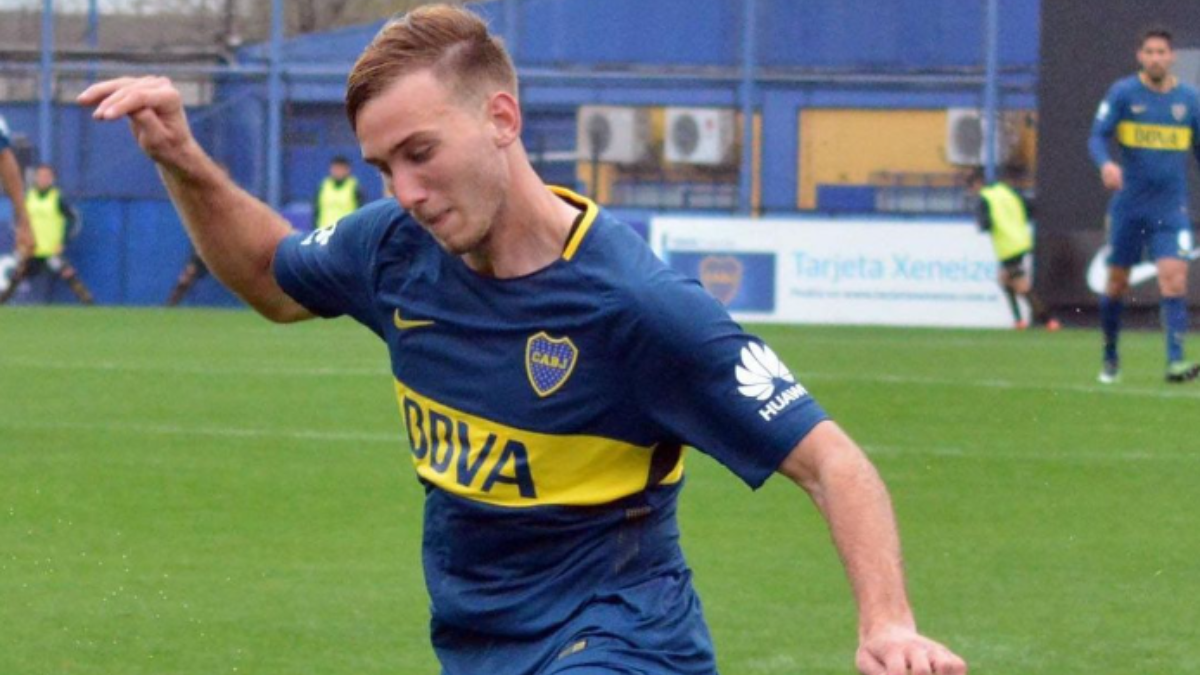 Matías Roskopf en su paso por Boca. Matías Roskopf en su paso por Boca.