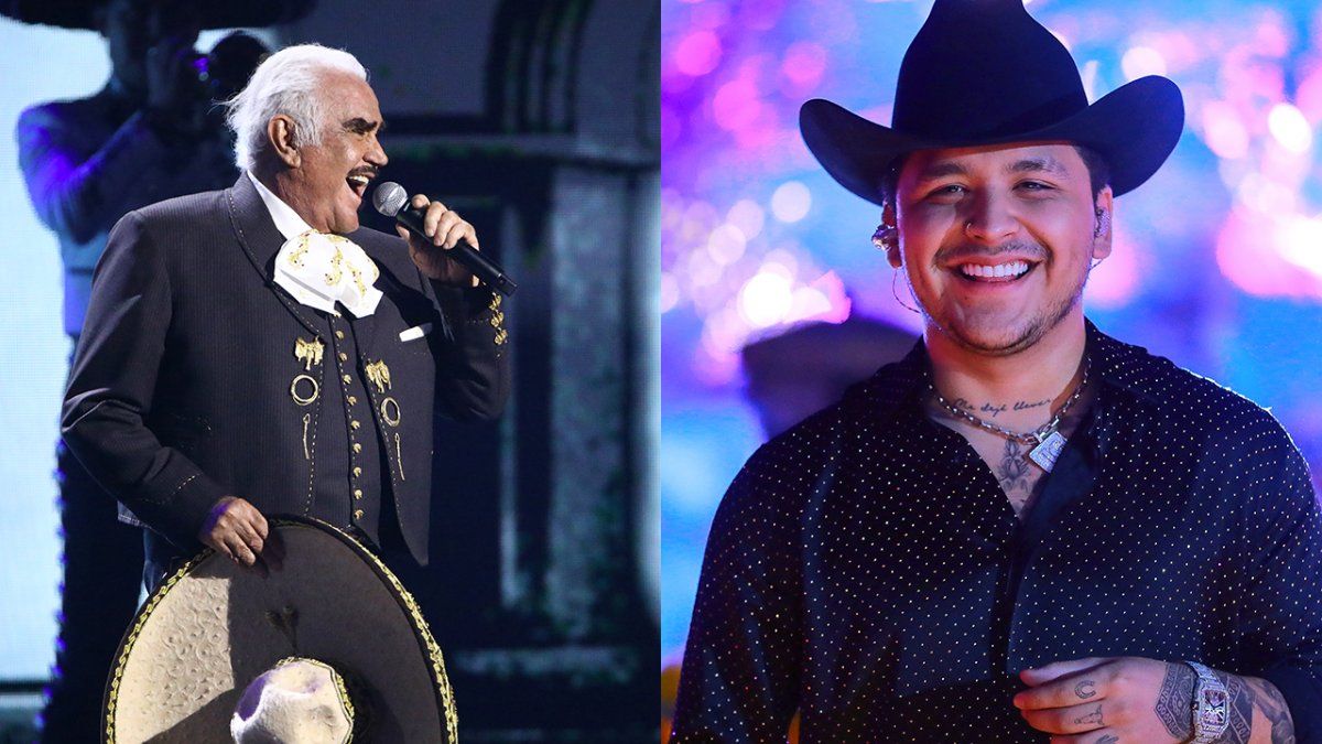 Christian Nodal le brindó un merecido homenaje a Vicente Fernández frente a miles de personas que se reunieron en Fresco