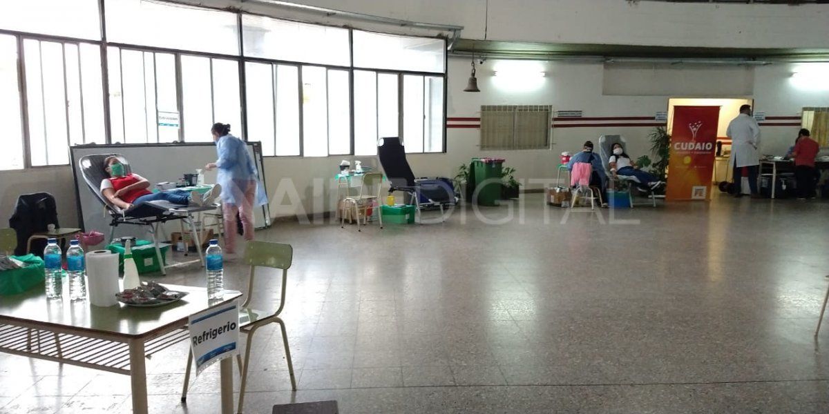 El Cudaio realiza colectas de donación de sangre, con turno previo y respetando las medidas de distanciamiento social y seguridad por la pandemia.