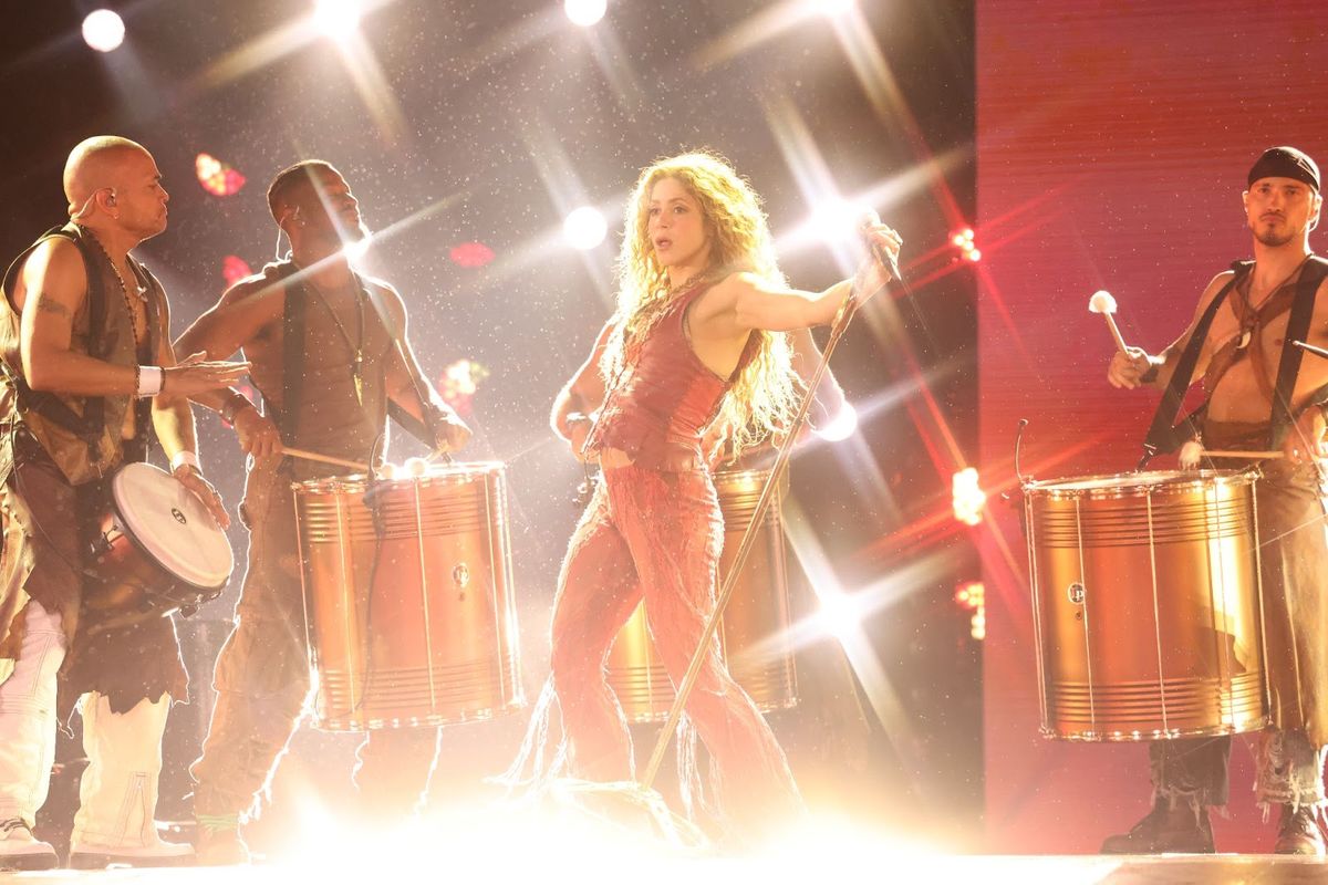 Así se vestirá Shakira para sus shows en la Argentina. Foto: Nicolás Gerardin.