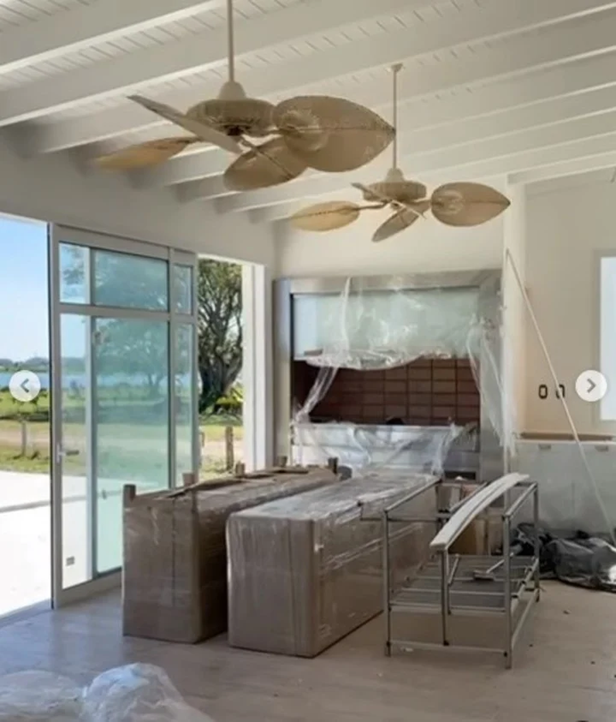 Así es la increíble casa que construye Lourdes Sánchez en Corrientes.