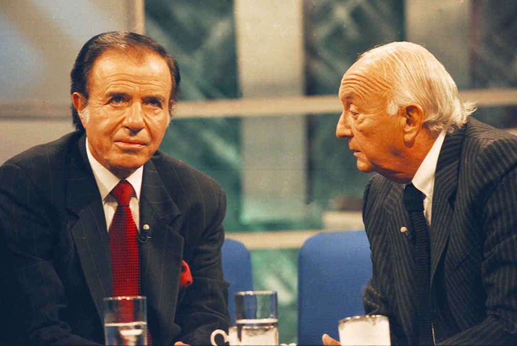 Menem hasta se dio el gusto de conducir el programa de Neustadt cuando el periodista estuvo internado.