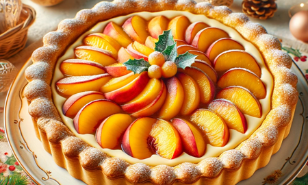 Tarta de duraznos con crema: la receta fresca y deliciosa para el postre de estas fiestas Tarta de duraznos con crema: la receta fresca y deliciosa para el postre de estas fiestas