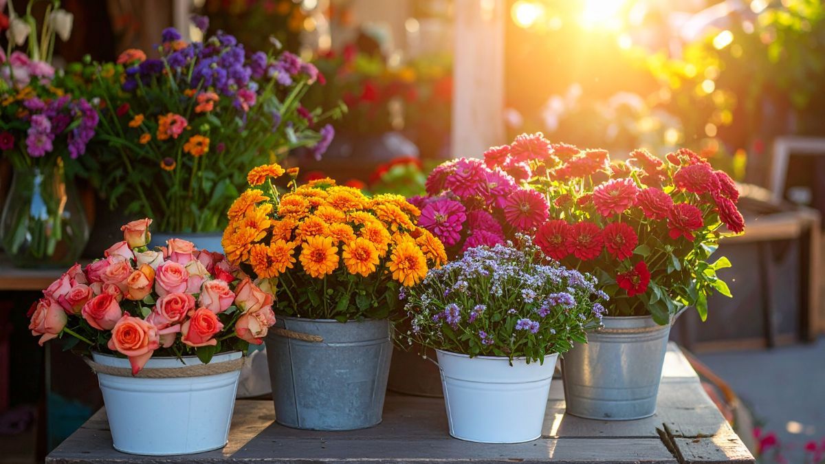 Estas plantas floreces solo cuando baja el sol. 