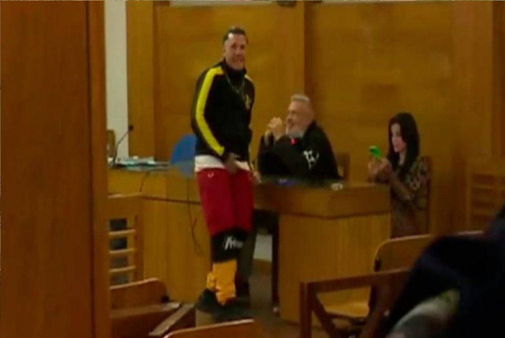 El impresentable gesto de Alex Caniggia antes de escuchar la sentencia